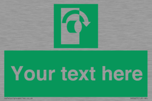 Custom Turn Clockwise Sign